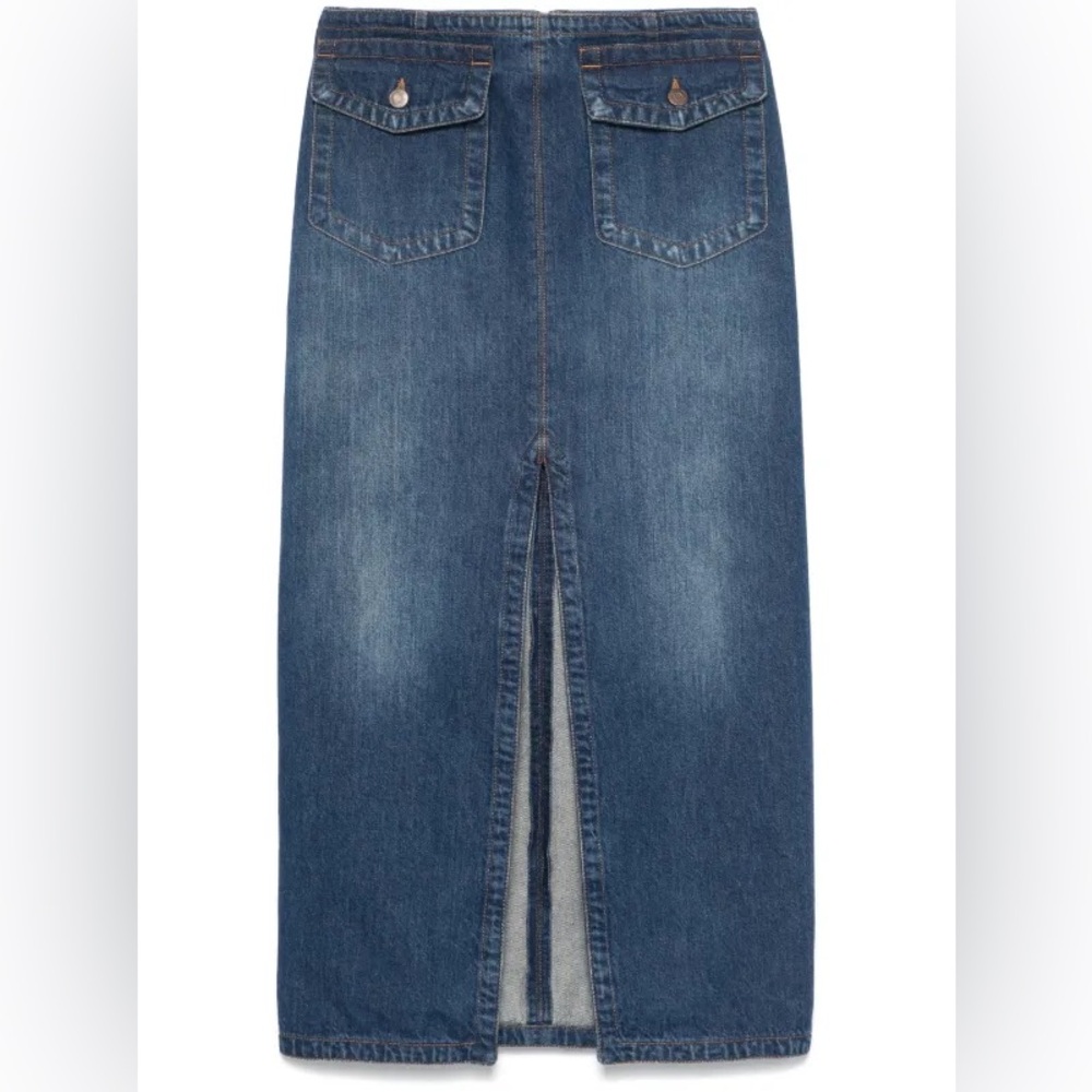 Chloe Denim Midi Skirt Night blue - Picture 2 of 13